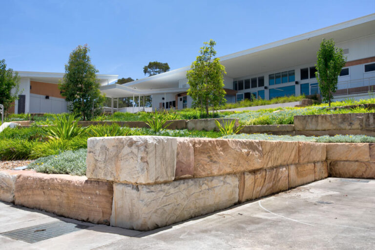 landscaping-sandstone-logs